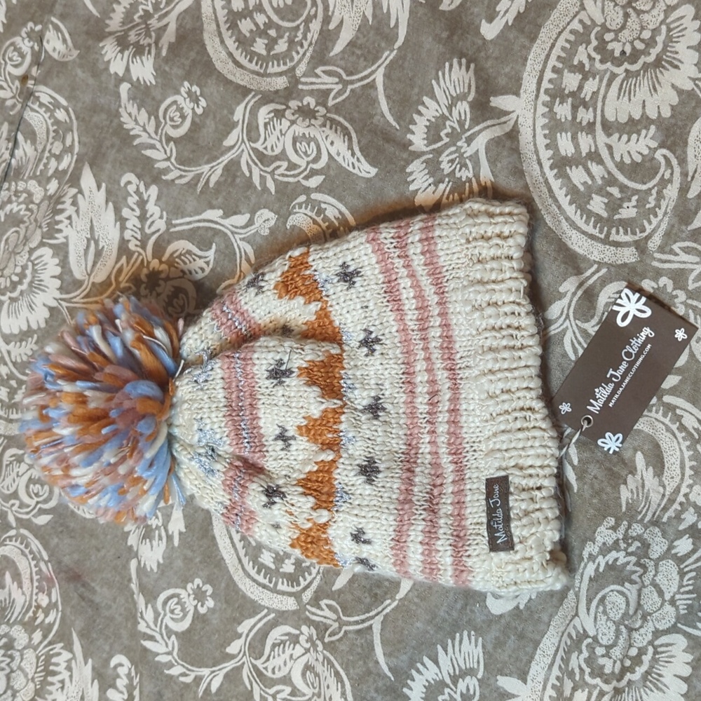 NEW Women's Matilda Jane Romi Pom Pom Beanie Winter Hat